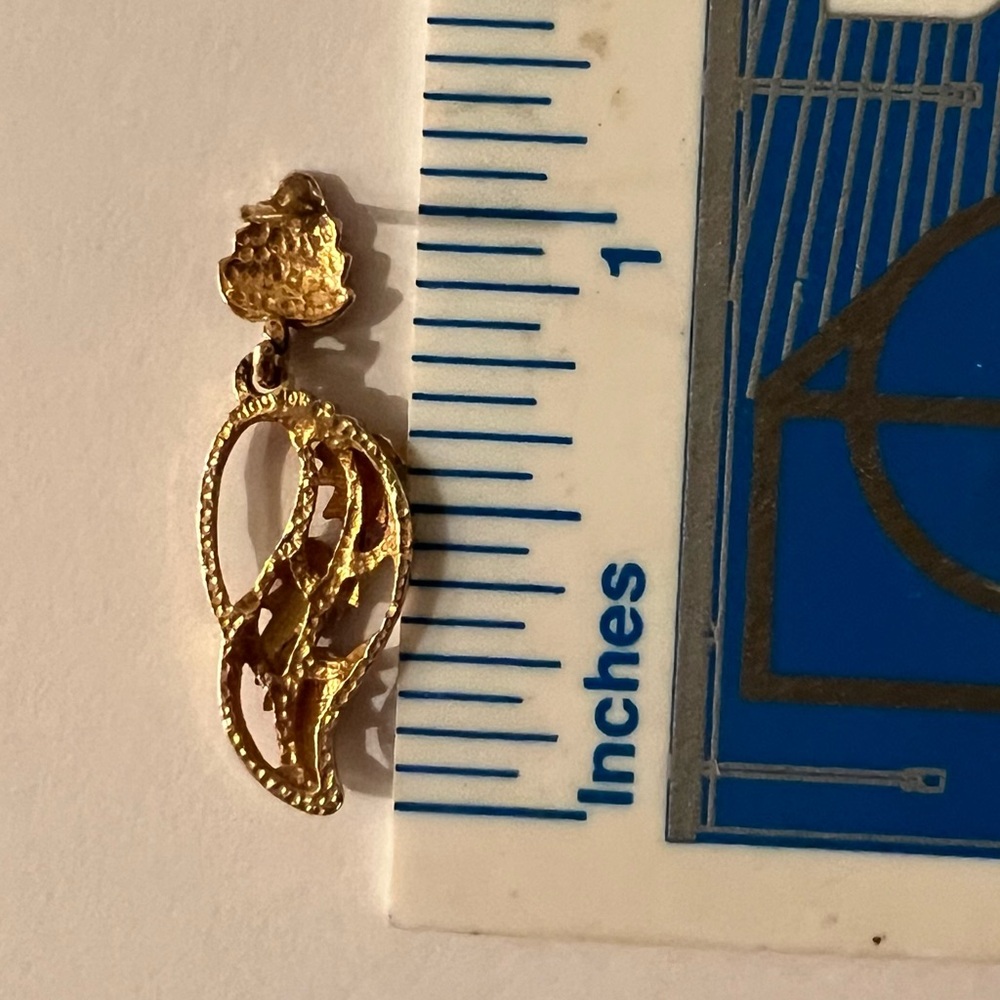 Black Hills Swirling Vine Earrings, real gold 10K/12K ! Free Shipping - Picture 6 of 9